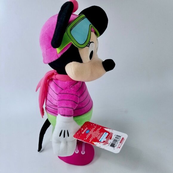 Just Play Disney Minnie Mouse Skiing Winter Plush Musical Dancing Stuffed Toy - Picture 6 of 9